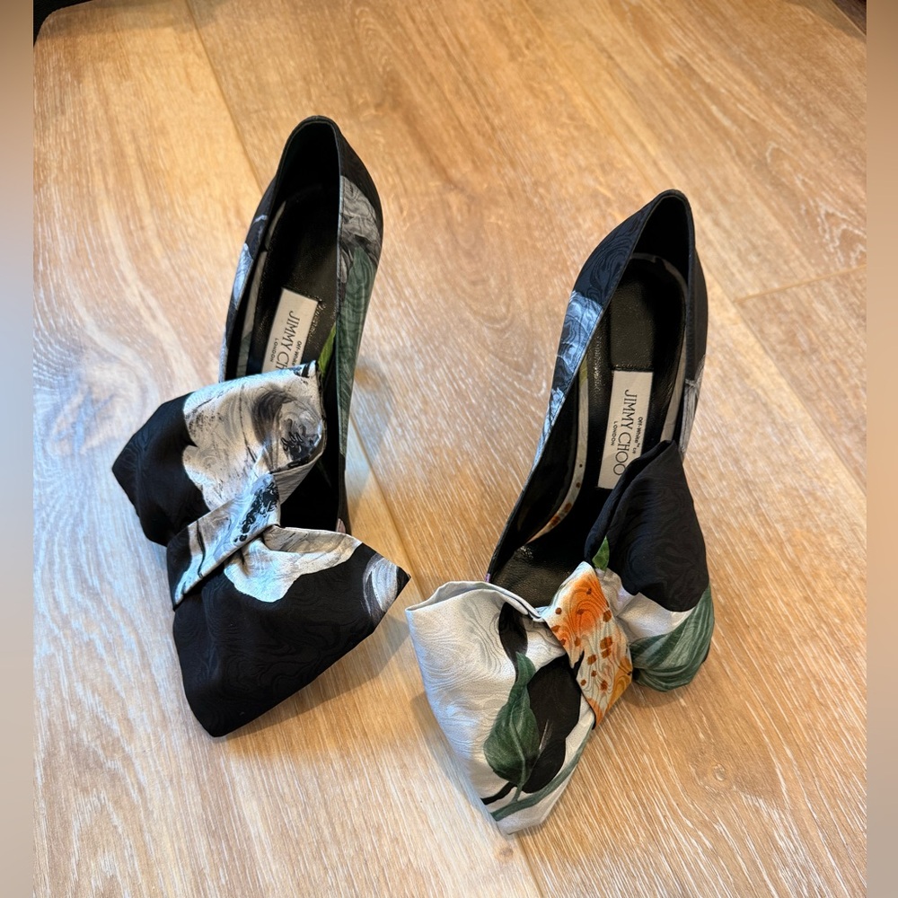 Jimmy Choo x Off-White Mary Bow Heels